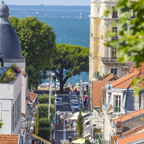 Centre-ville avec vue sur l'océan, Arcachon